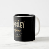 Team Kingsley Lifetime Member Personalisiert Name Zweifarbige Tasse (VorderseiteRechts)