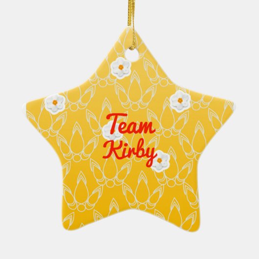 Team Kirby Keramik Ornament (Hinten)