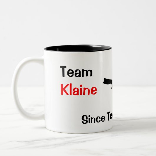 Team Klaine Zweifarbige Tasse (Links)