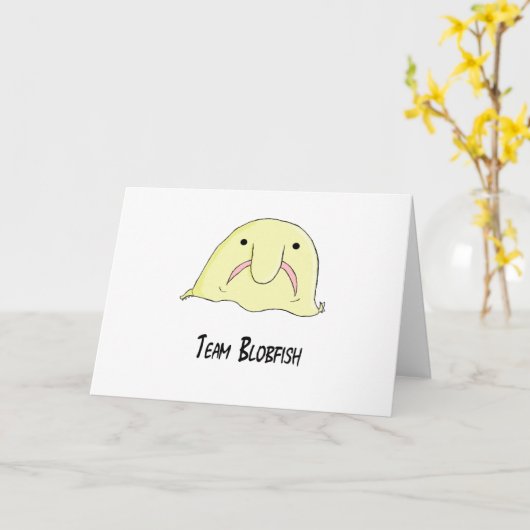 Team-Klecks Karte (Gelbe Blume)