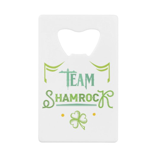 Team-Kleeblatt Geldbeutel Flaschenöffner (Vorderseite)