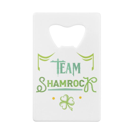 Team-Kleeblatt Geldbeutel Flaschenöffner (Rückseite)