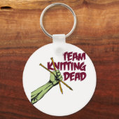Team Knitting Dead Schlüsselanhänger (Vorderseite)