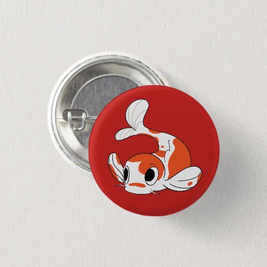 Team Koi Knopf - Rot Button (Vorne & Hinten)