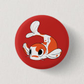 Team Koi Knopf - Rot Button (Vorderseite)