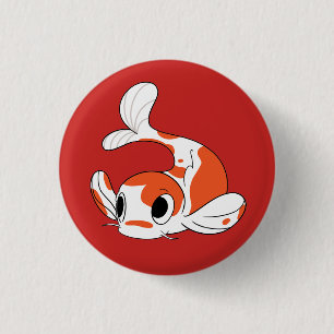 Team Koi Knopf - Rot Button