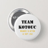 Team Kotouc Knopf Button (Vorne & Hinten)