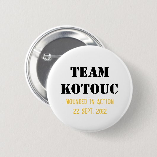 Team Kotouc Knopf Button (Vorne & Hinten)