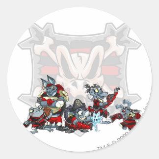 Team Krawk Island Group Runder Aufkleber