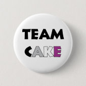 Team-Kuchen-asexualer Flaggen-Knopf Button (Vorderseite)