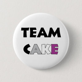 Team-Kuchen-asexualer Flaggen-Knopf Button