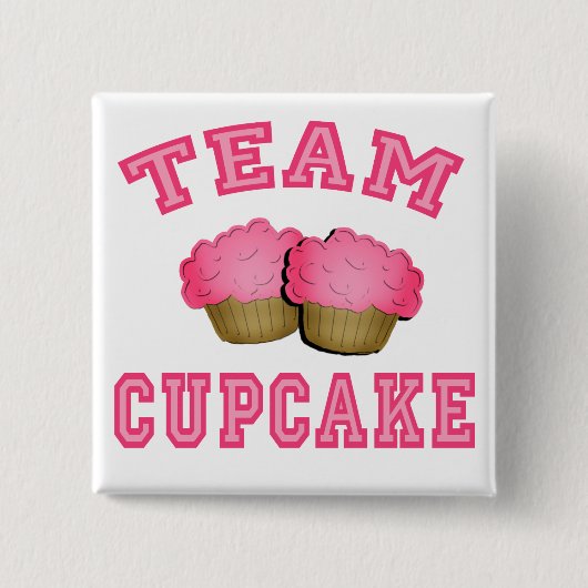 Team-Kuchen-T-Shirts, Hoodies, Tassen, Geschenke Button (Vorderseite)