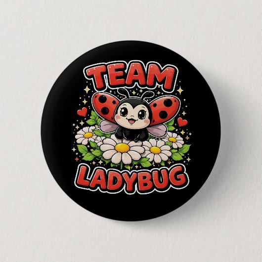 Team Ladybug Button (Vorderseite)