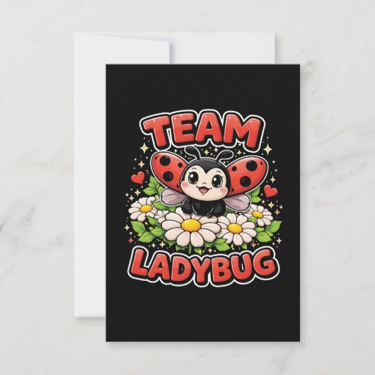 Team Ladybug Dankeskarte (Vorderseite)