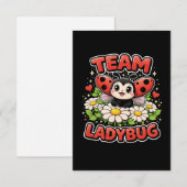 Team Ladybug Dankeskarte (Vorne/Hinten)