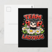 Team Ladybug Postkarte (Vorne/Hinten)