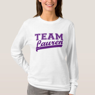 Team Lauren lila T-Shirt