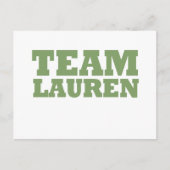 Team Lauren Postkarte (Vorderseite)