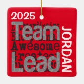 Team Leader Extraordinaire CUSTOM Keramikornament (Rückseite)