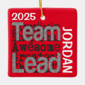 Team Leader Extraordinaire CUSTOM Keramikornament (Vorderseite)