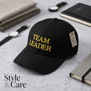 TEAM LEADER Stickmützen für Führungskräfte Bestickte Baseballkappe
