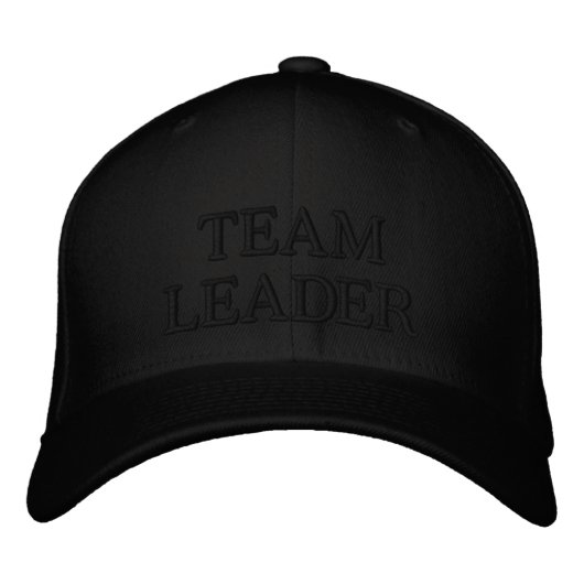 TEAM LEADER Textmarkierung Bestickte Baseballkappe (Vorderseite)