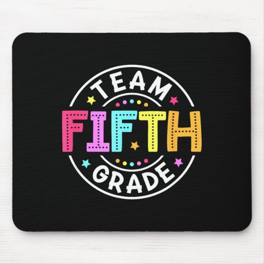 Team-Lehrer der fünften Klasse Zurück zur Schule 5 Mousepad (Vorne)