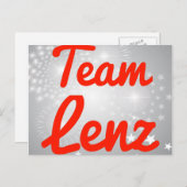 Team Lenz Postkarte (Vorne/Hinten)