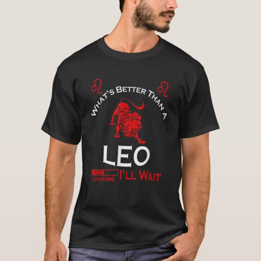 Team Leo Mann oder Leo Frau Retro Style Horoscope T-Shirt (Vorderseite)
