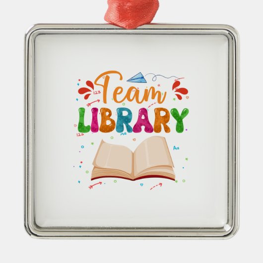 Team Library Ornament Aus Metall (Vorne)