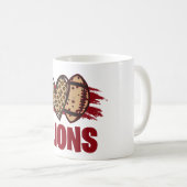 Team Lions Football Tasse (VorderseiteRechts)