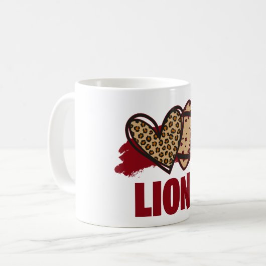 Team Lions Football Tasse (Vorderseite Links)