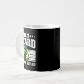 Team Lizard Jagdkommad Funny Retro Gecko Lizard Kaffeetasse (Vorderseite Links)