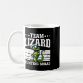 Team Lizard Jagdkommad Funny Retro Gecko Lizard Kaffeetasse (Links)