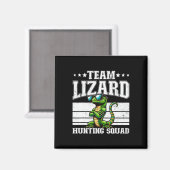 Team Lizard Jagdkommad Funny Retro Gecko Lizard Magnet (Vorderseite/Rückseite)