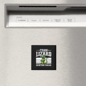 Team Lizard Jagdkommad Funny Retro Gecko Lizard Magnet (In Situ (Geschirrspüler))