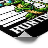 Team Lizard Jagdkommad Funny Retro Gecko Lizard Poster (Ecke)