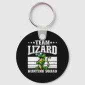 Team Lizard Jagdkommad Funny Retro Gecko Lizard Schlüsselanhänger (Vorderseite)