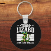 Team Lizard Jagdkommad Funny Retro Gecko Lizard Schlüsselanhänger (Vorderseite)