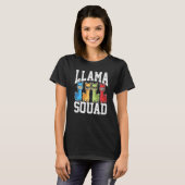 Team Llama Squad Animal For Men Women Fun Squad T-Shirt (Vorne ganz)