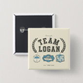 Team Logan Gilmore Girls Design Button (Vorne & Hinten)