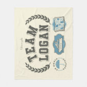 Team Logan Gilmore Girls Design Fleecedecke (Vorderseite)