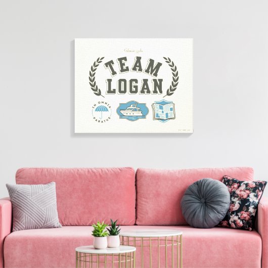 Team Logan Gilmore Girls Design Leinwanddruck (Insitu (Wohnzimmer))