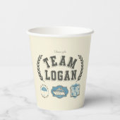 Team Logan Gilmore Girls Design Pappbecher (Rückseite)