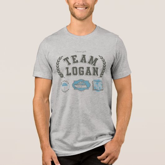 Team Logan Gilmore Girls Design Tri-Blend Shirt (Vorderseite)