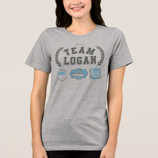 Team Logan Gilmore Girls Design Tri-Blend Shirt (Vorderseite)