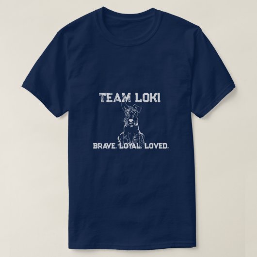 Team Loki Legacy Grunge Navy T - Shirt (Design vorne)