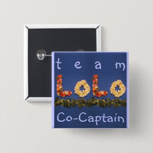 Team Lolo Co Kapitänknopf Button (Vorne & Hinten)