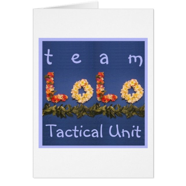 Team Lolo taktische Einheit (Vorne)