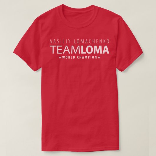 Team Loma Vasiliy Lomachenko T-Shirt (Design vorne)